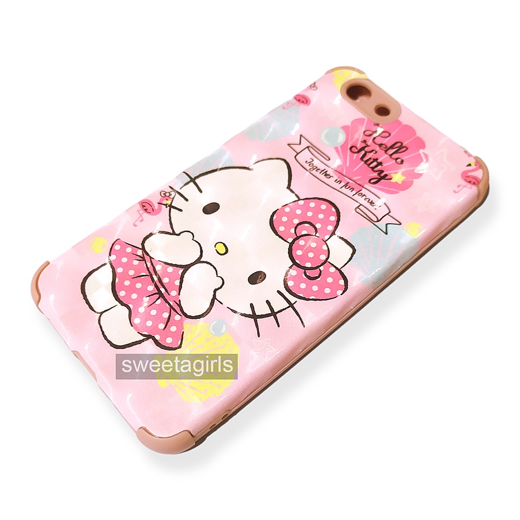 Softcase Silikon Anticrack - Vivo Y53 (1606) - sweetacase.id - Casing bumper kamera - casing warna pastel - model Boneka 3D timbul  - casing dengan karakter lucu - aesthetic - casing anak - Case Gemoy