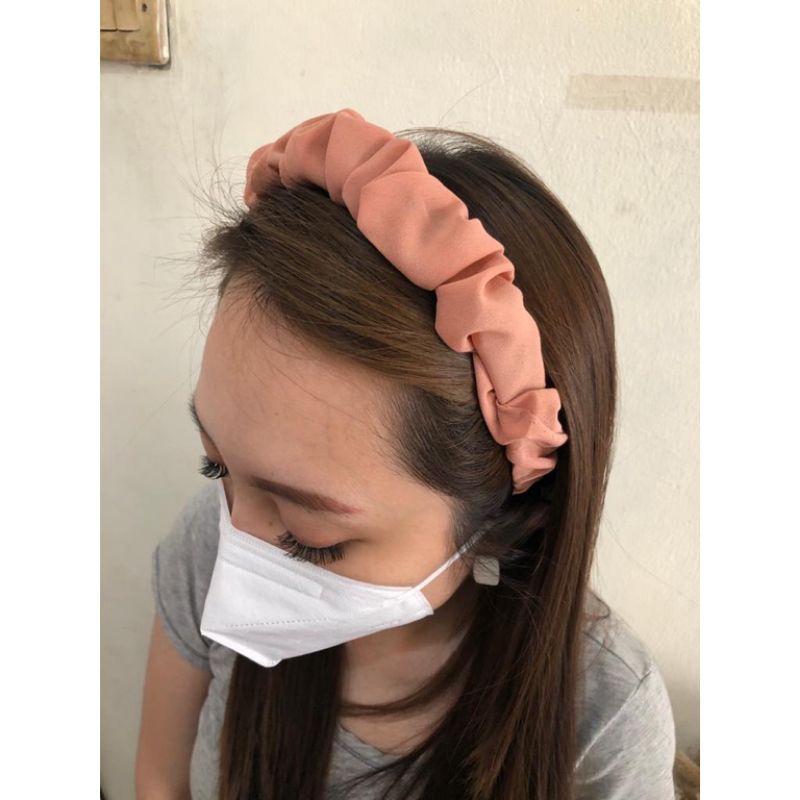 DK Bando Kerut Satin Fashion / Bandana