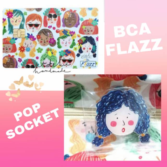 IDEKU HANDMADE FACES BCA FLAZZ COMBO POP SOCKET PUBI