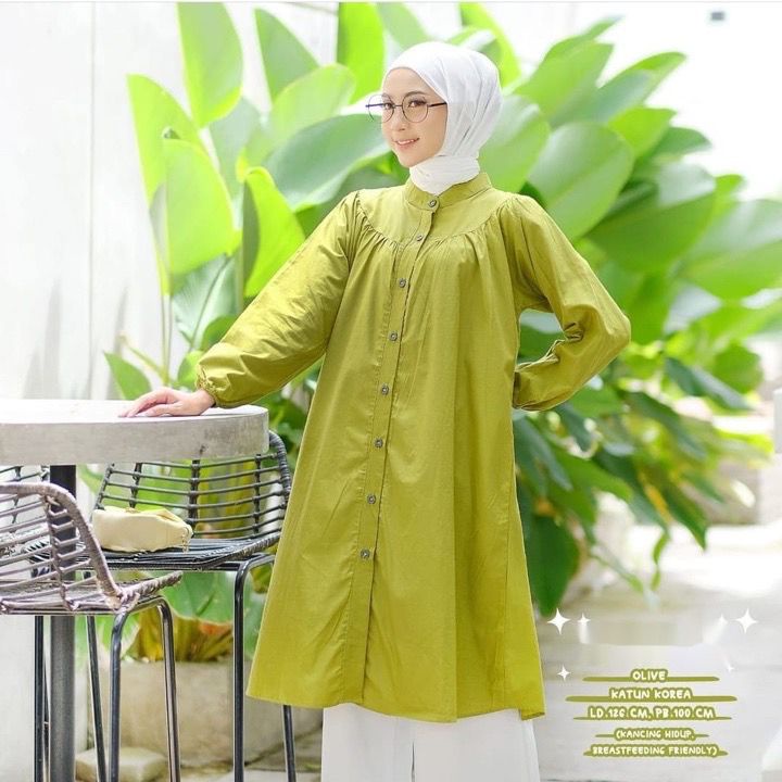 FANCY  TUNIK  BAHAN KATUN POPLIN / TUNIK POLOS / LONG TUNIK KATUN POPLIN / LONG TUNIC / TUNIC KATUN 