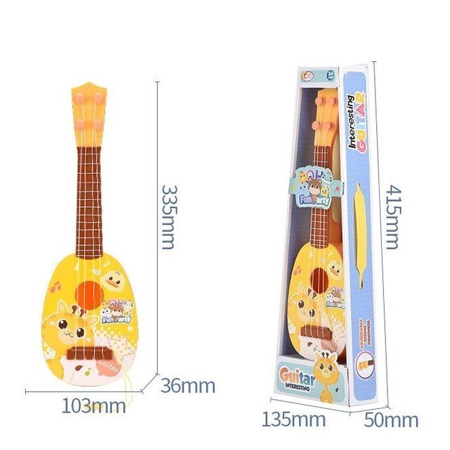 Mainan Gitar Ukulele Anak / Kado Mainan Anak Alat Musik GUITAR EN71-5/ Kado Hadiah Mainan Anak Musik Gitar Ukulele Lucu