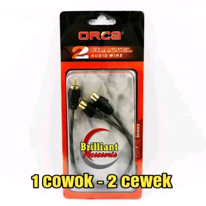 COD Y RCA - Kabel Sambung - 1 Cowok 2 Cewek - Kabel RCA Audio T RCA TERBAIK