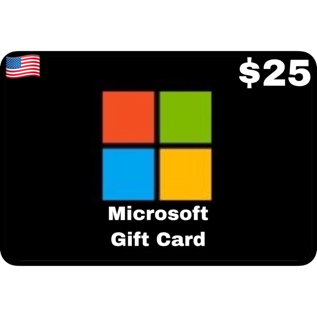 Microsoft Gift Card 25 Digital Code Shopee Indonesia - 125 robux roblox gift card places