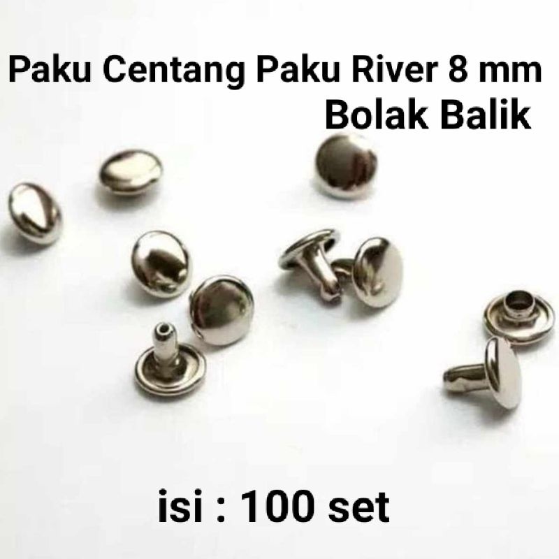 Jual Paku Centang Paku Rivet Ripet Centang Mm Keling Bolak Balik Mata Itik Isi Set