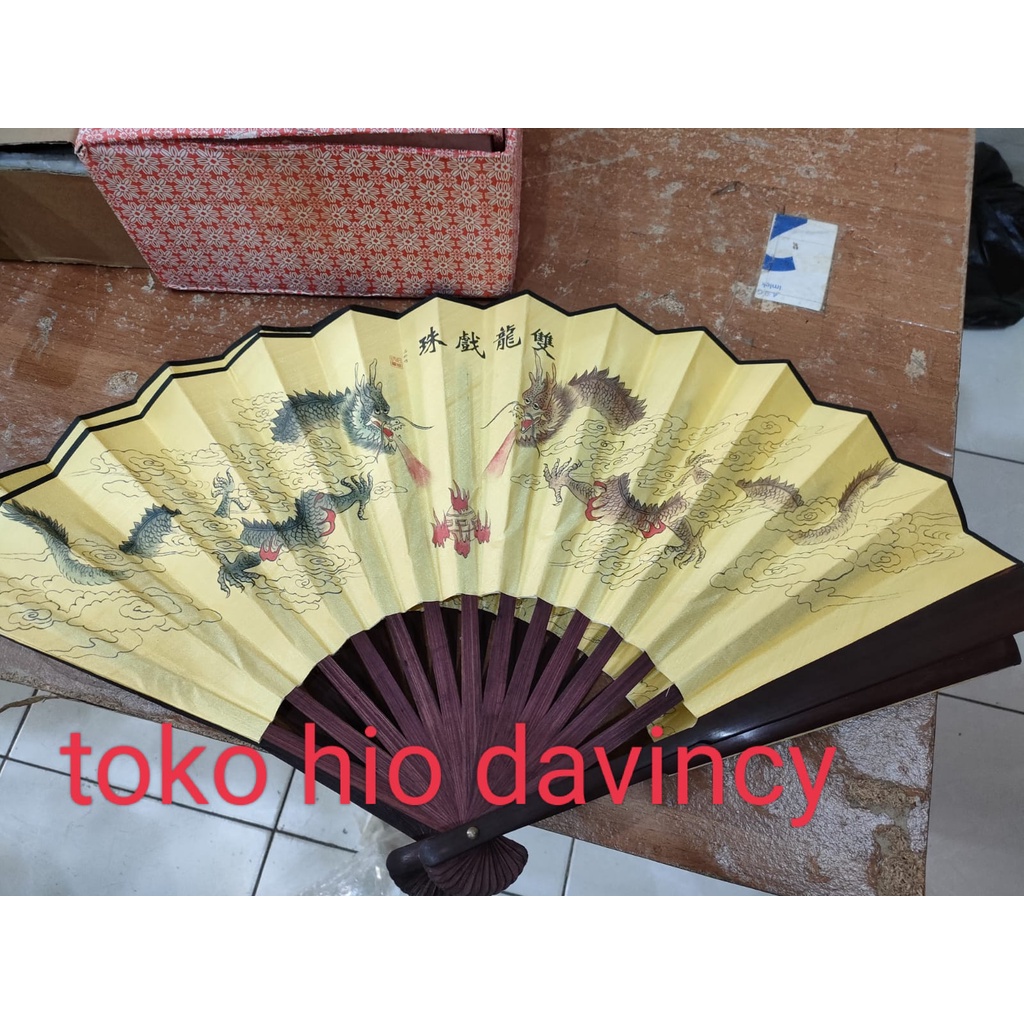 kipas china fengshui motif 2 Naga
