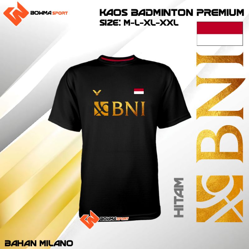 KAOS BADMINTON BNI 46 / BAJU BADMINTON BNI 46 / JERSEY BADMINTON BNI 46 / ATASAN OLAHRAGA BULUTANGKI