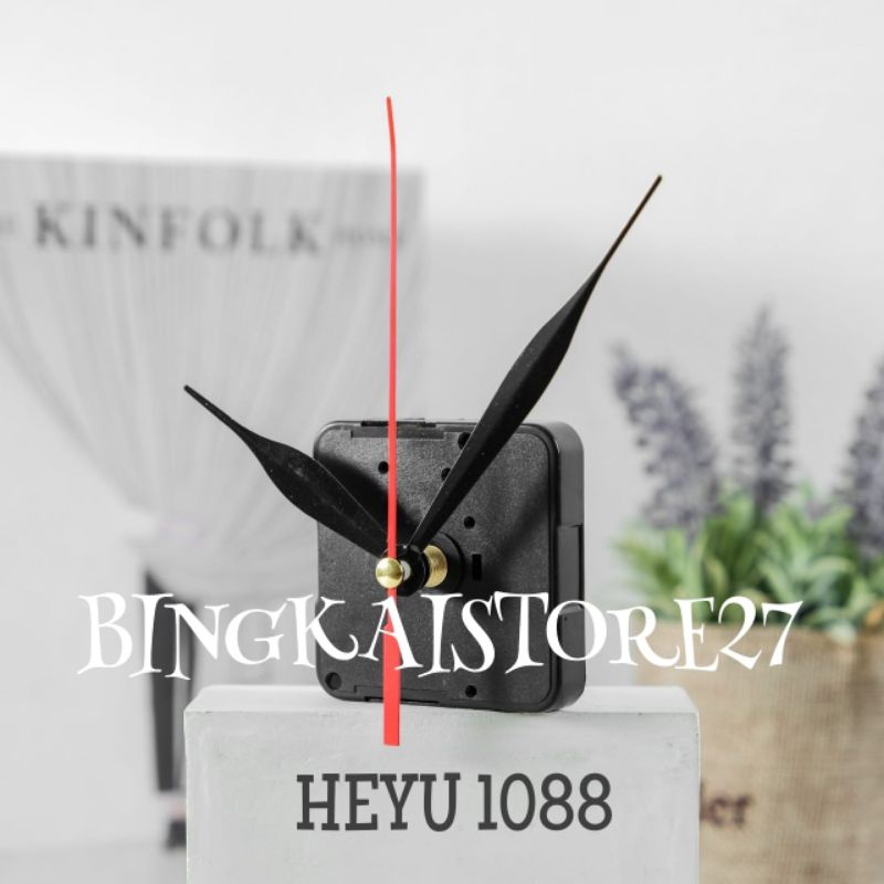 MESIN JAM DINDING ORIGINAL HEYU 1088 QUARTZ LENGKAP