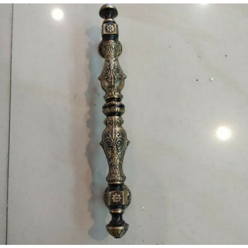 Pull Handle Antique Brasss/Pull Handle Klasik Ukir 40cm/Tarikan Pintu/Gagang Pintu