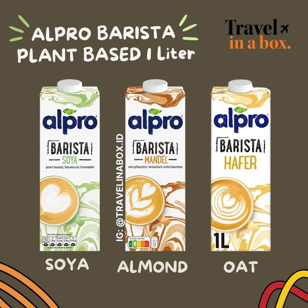 Alpro Barista (Soya Milk, Almond Milk, Oat Milk) 1000ml