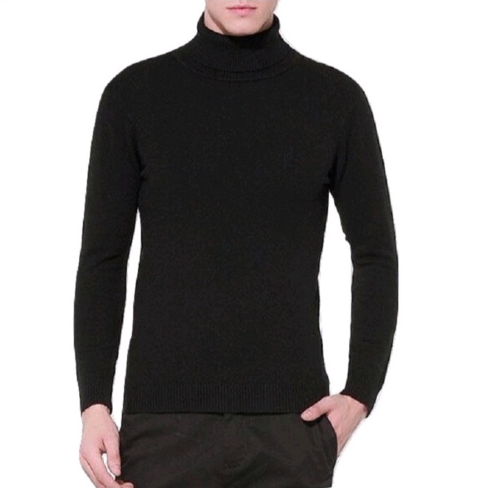 pojoksweater.id - Sweater Rajut Kerah Tinggi Polos Tribal Kualitas Terbaik