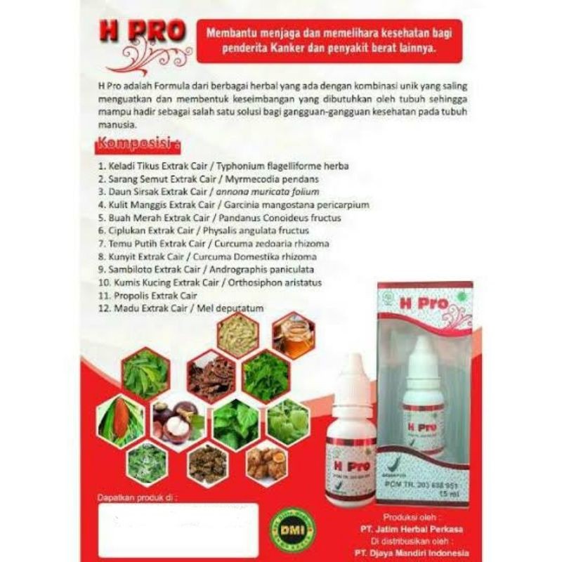 Jamu Tetes H Pro Obat Tetes Herbal Kualitas Tinggi H Pro Jamu Tetes Zaman Now Shopee Indonesia