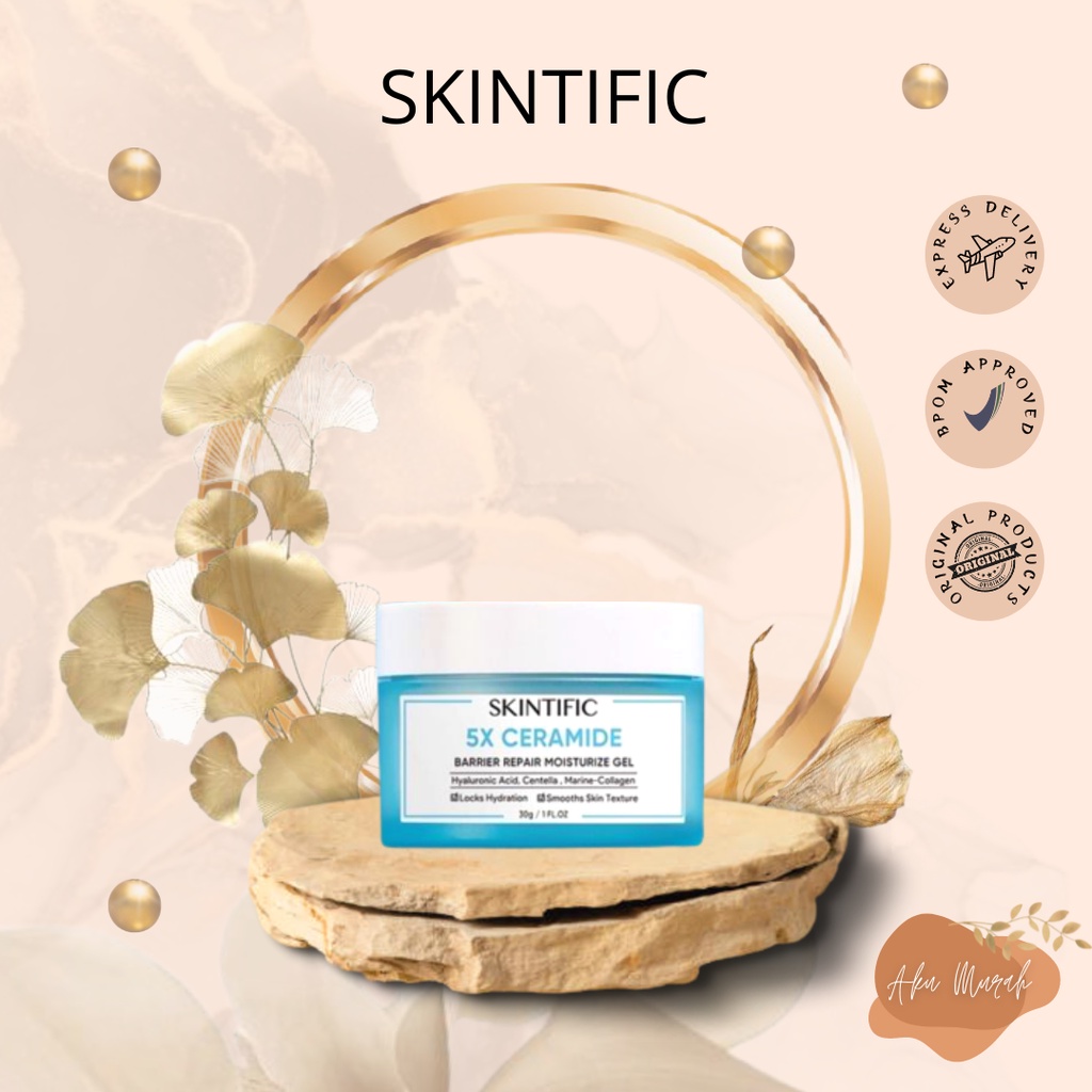 ✨ AKU MURAH ✨ SKINTIFIC 5X Ceramide Barrier Repair Moisturize Gel Moisturizer 30g BPOM