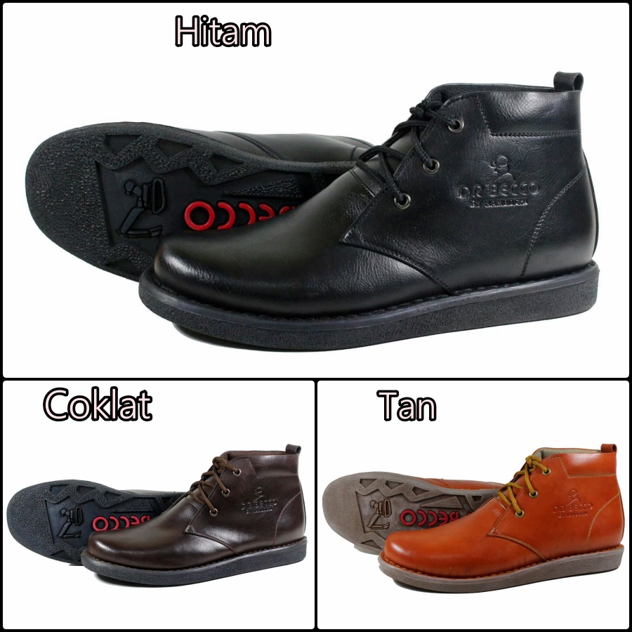 sepatu boot kasual pria dr becco holden