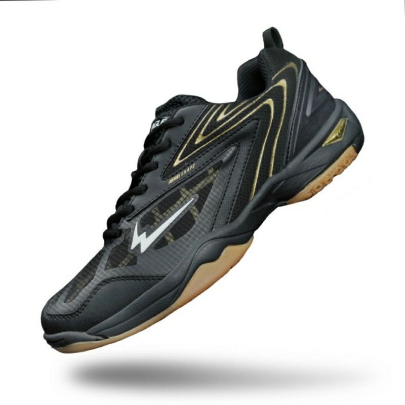 SEPATU BADMINTON BARU EAGLE COMMANDO 2 (HITAM, 41)