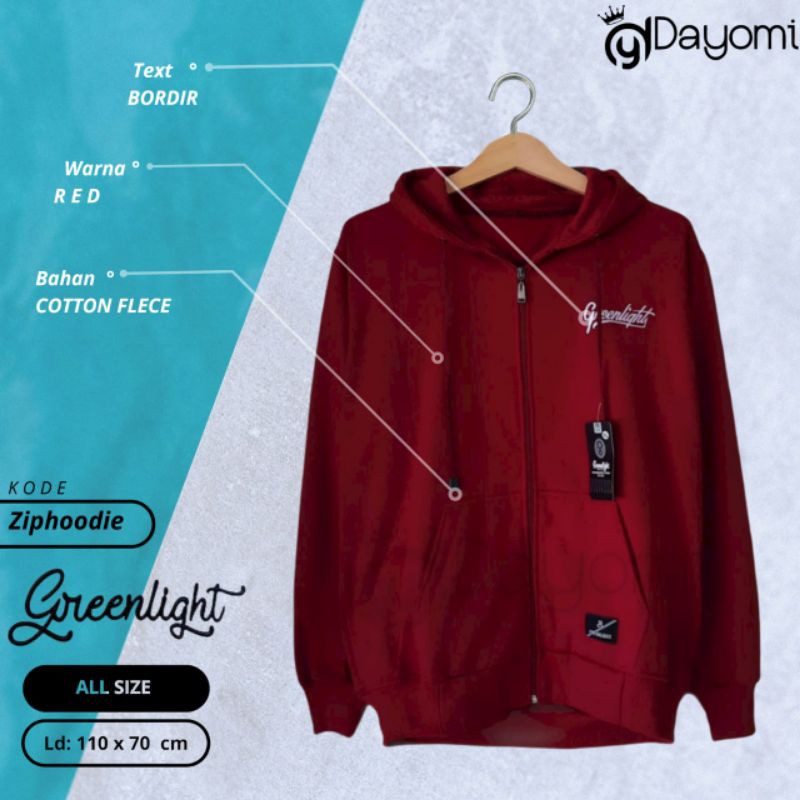 ZIPPER Hoodie Greenlight