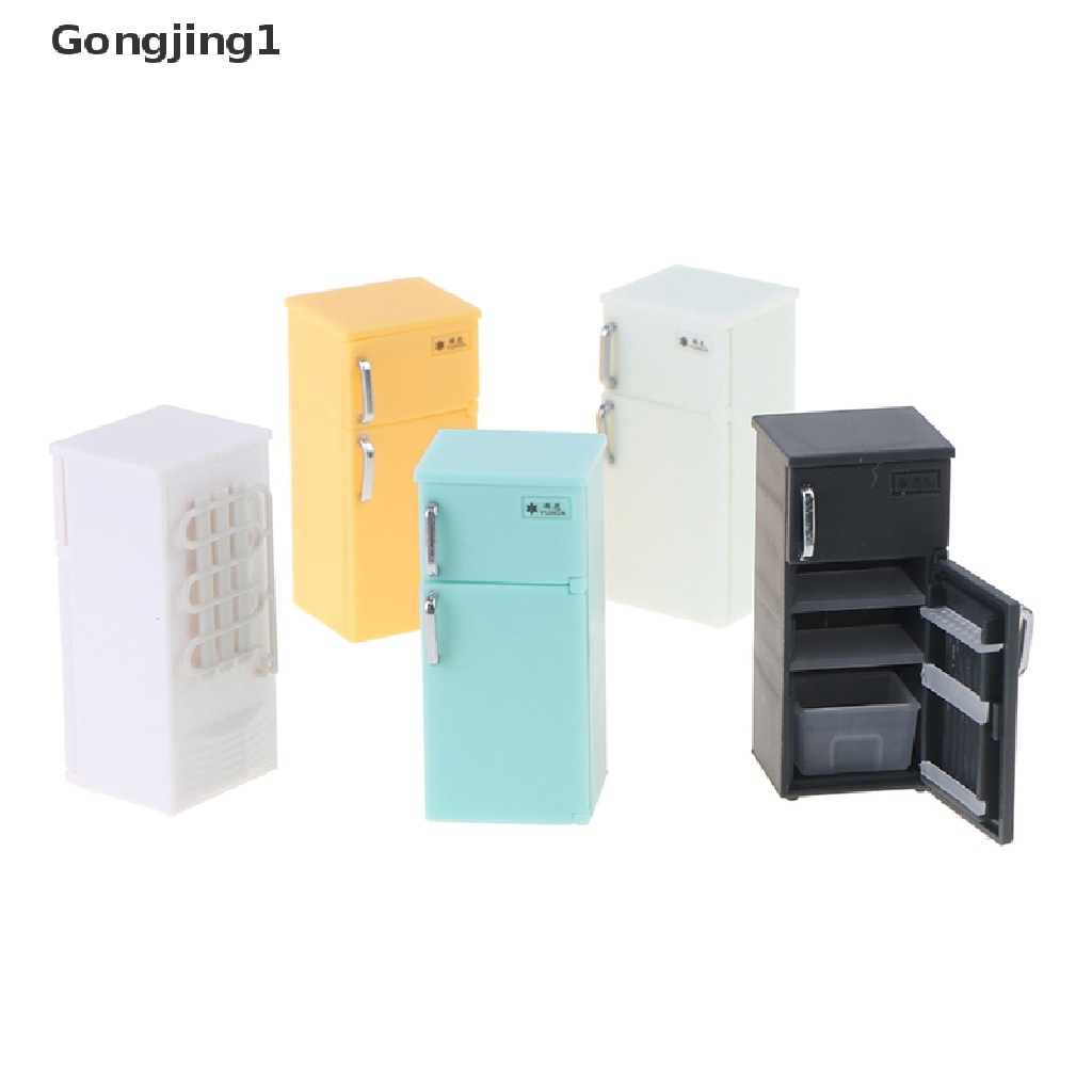 Gongjing1 1pc Miniatur Kulkas Bahan Plastik Untuk Dekorasi Rumah Boneka