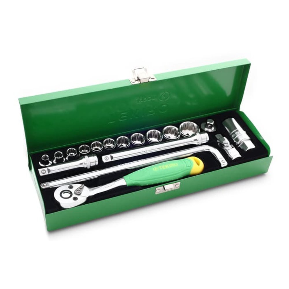 Kunci Shock Set Tekiro 18 Pcs 3/8 Inch Box Besi Socket Set Shock Sok Sock Shok Set TEKIRO