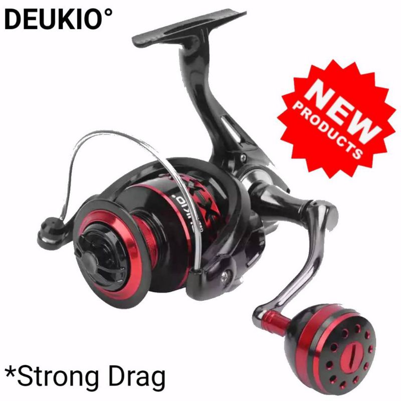 DS gulungan senar penggulung senar fishing reel Deukio spinning 2000 3000 4000 5000 6000 7000 STRONG