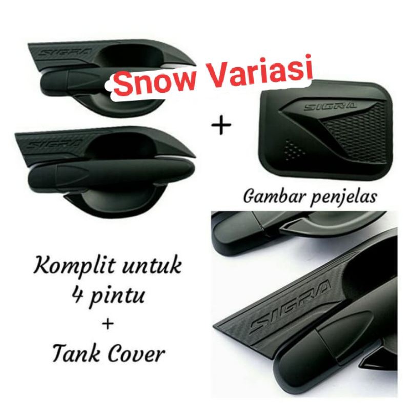 Paket Hemat Lengkap Door Handle Outer &amp; Tank Cover LUXURY Daihatsu Sigra