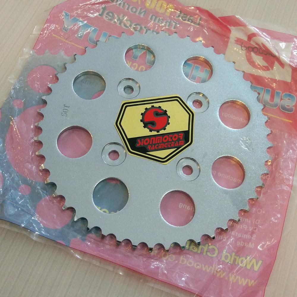 Gear Belakang Supra Fit New 50T Chrome Wilwood