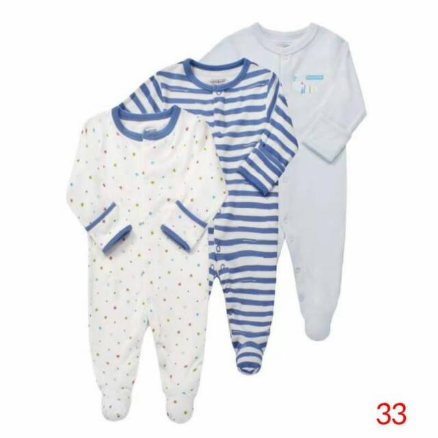 Mamas Papas Sleepsuit 3in1/ Sleepsuit bayi mamas &amp; papas/ sleepsuit baby import