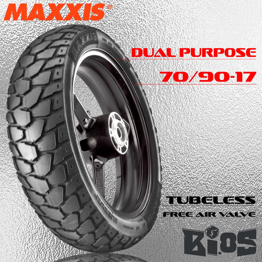 BAN MAXXIS M6239 M6240 DUAL PURPOSE 80/90-17 MOTOR BEBEK CROSS RING 17