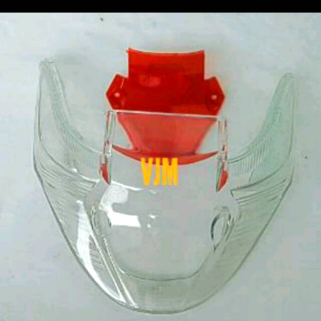 MIKA KACA LAMPU STOP REM BELAKANG LUAR DALAM MERAH PUTIH SMASH NEW BERKUALITAS