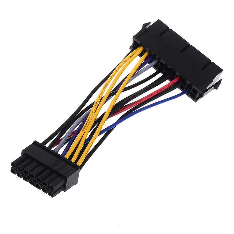 (Ele) Kabel Adapter Power Supply 24pin 24p To 14pin Atx Warna Putih Untuk Lenovo Ibm Dell H81