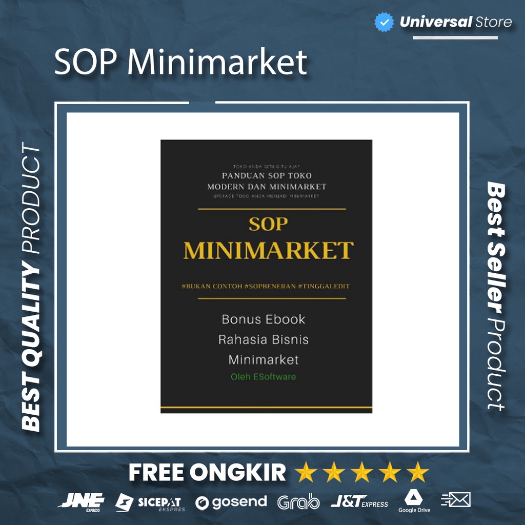 Koleksi SOP Minimarket Toko Modern Swalayan Retail Grosir Lifetime Update Terbaru Rahasia Bisnis
