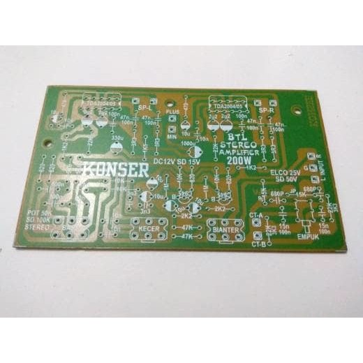 PCB Stereo Power Amplifier TDA2005/2004