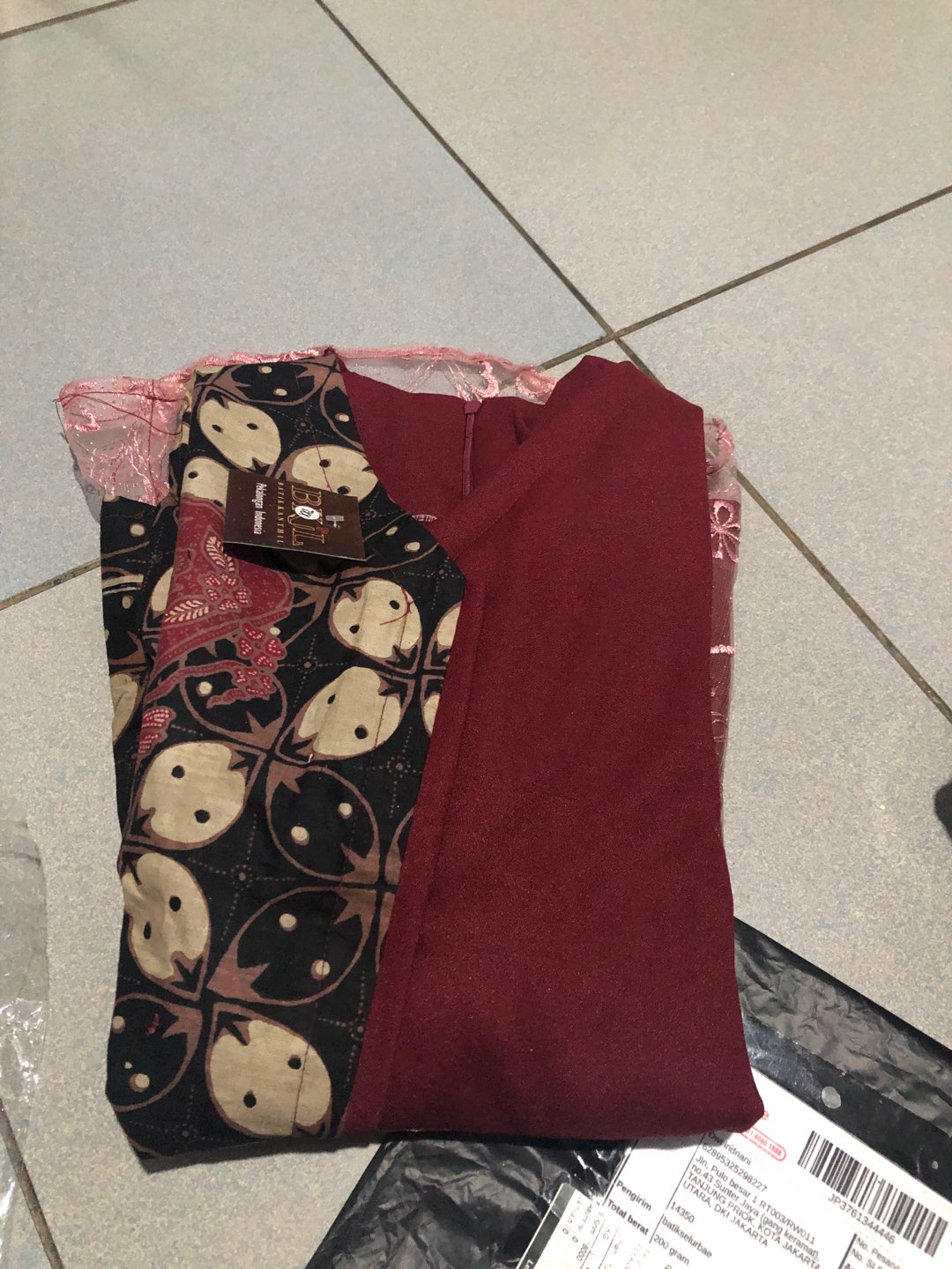 Baju Batik Wanita Modern Monalis Koa Genes M,l,xl Asli Pekalongan