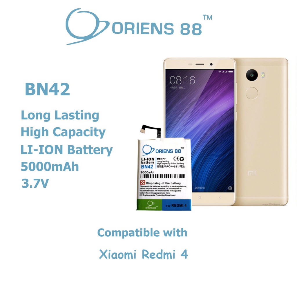 Baterai Batre Battery Double Power Xiaomi Redmi 4 BN42  OR88/ Oriens88