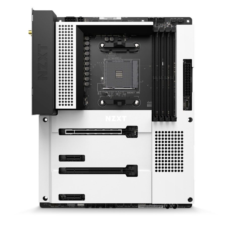 NZXT N7 B550 Gaming WIFI - Matte White (AM4, AMD Promontory B550, DDR4, USB3.2, SATA3)