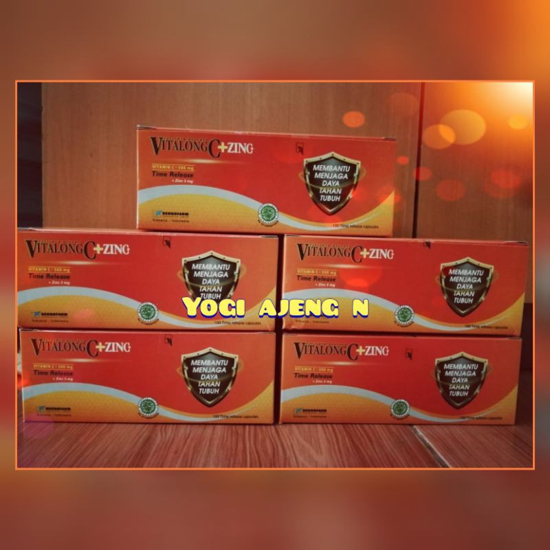 VITALONG C dan Zinc box (100 kapsul)