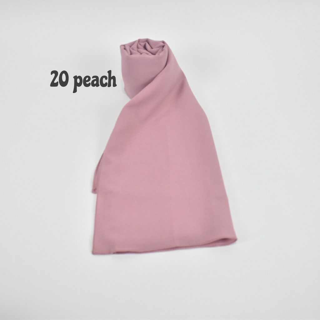 PASHMINA DIAMOND ITALIANO / PASHMINA DAIMOND / PASHMINA POLOS / PASHMINA PANJANG-20 peach