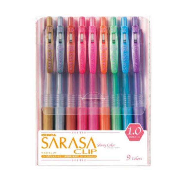 

Sarasa metallic 1.0mm set of 9