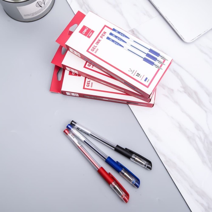 

TULIS-ALAT- DELI E6600 GEL PEN BLACK 12PCS / BOX -ALAT-TULIS.