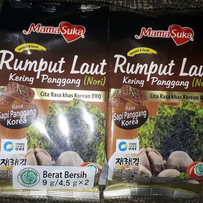 

Rumput Laut Mama Suka rasa Sapi Panggang ( 9 gr )
