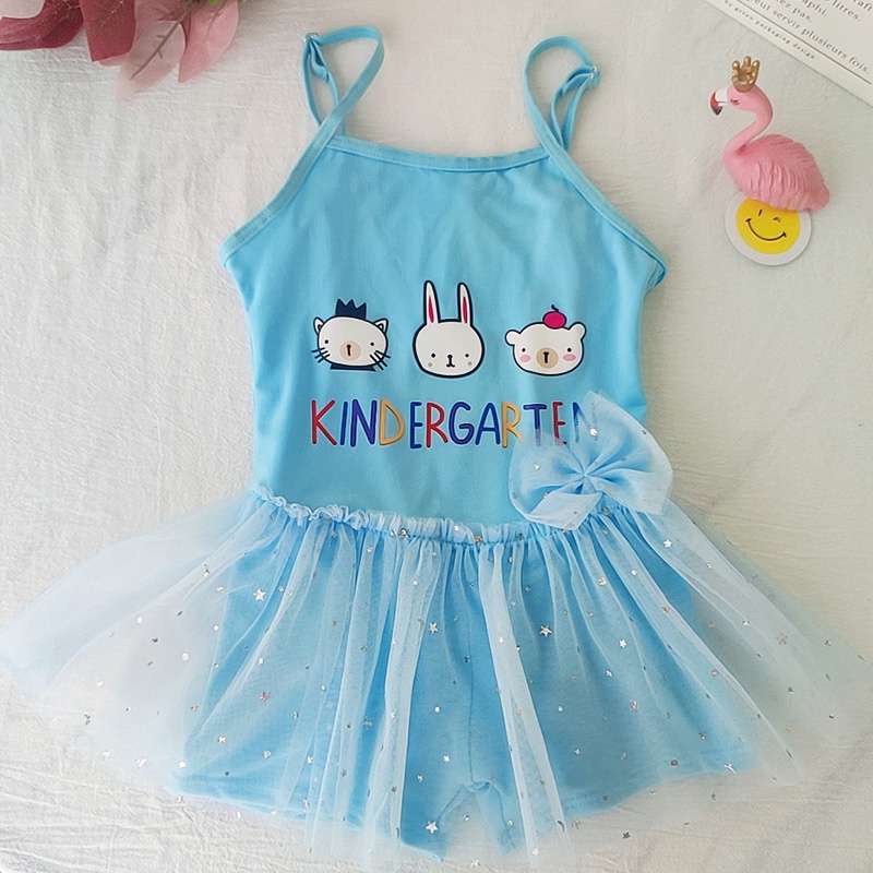 NEW Baju renang anak motif Kindergarten dengan tutu premium