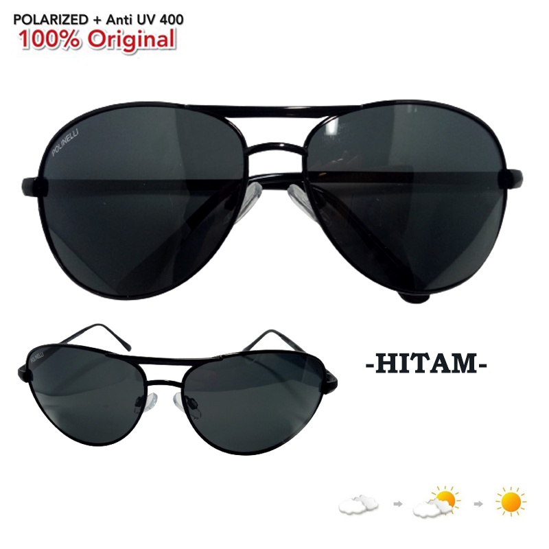 BARU! Kacamata hitam anti uv  lensa polarized fashion pria wanita kaca mata gaya korea style sunglasses glass unisex fashion outdor aviator