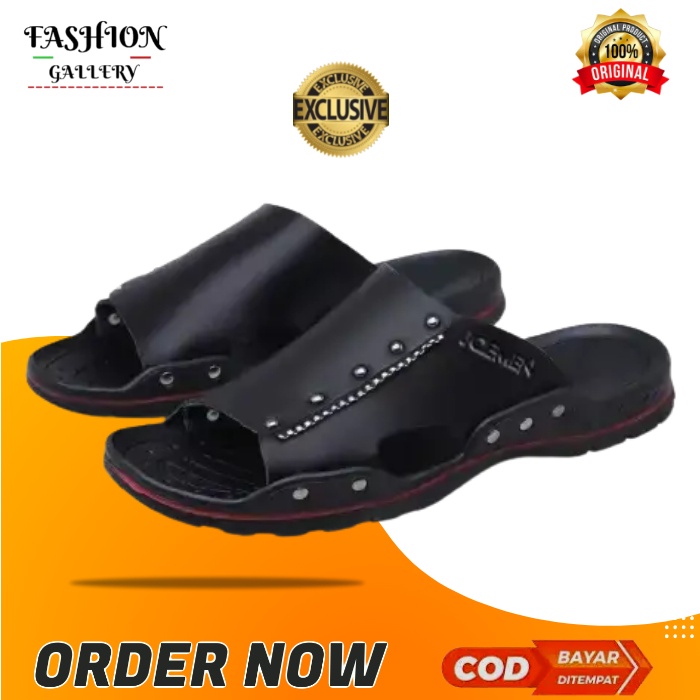 Sandal Sandal Pria kulit casual dewasa keren murah kekinian asli original 100% import  sandal pakalo