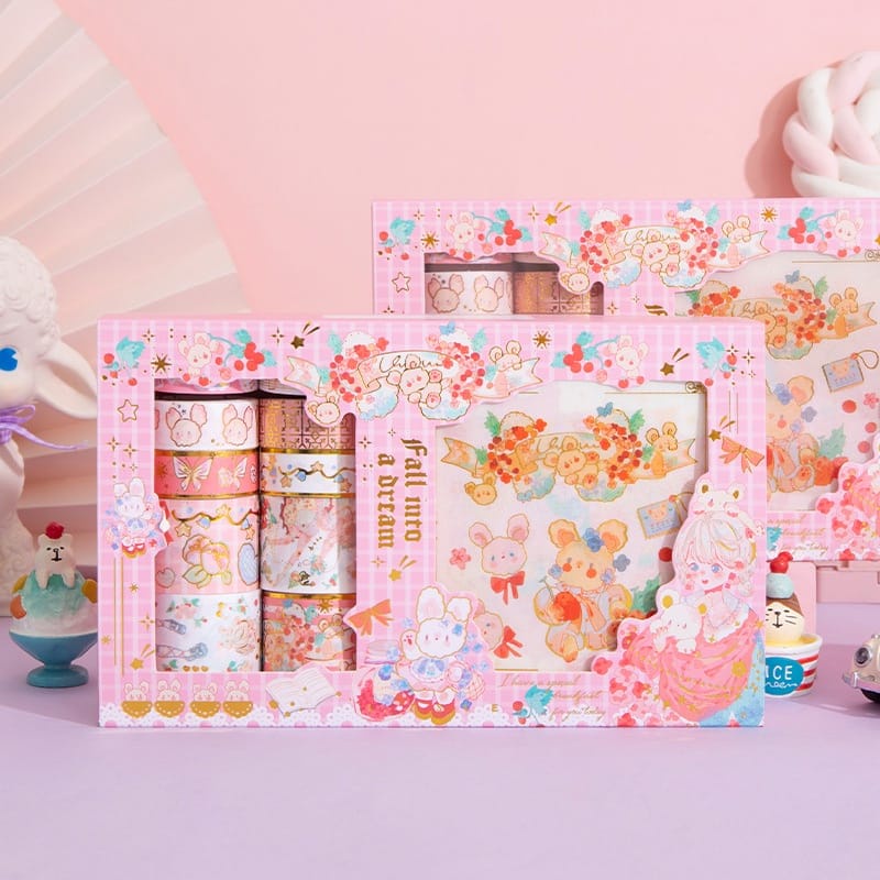 Stiker 1 Set Box Import Premium Karakter Gliter Japan + Roll Stiker