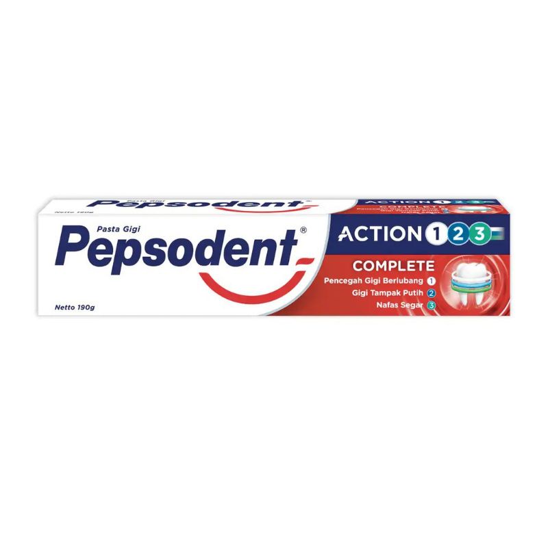 Pepsodent Action 123 Complete Pasta Gigi Pepsodent Complete 190 gr