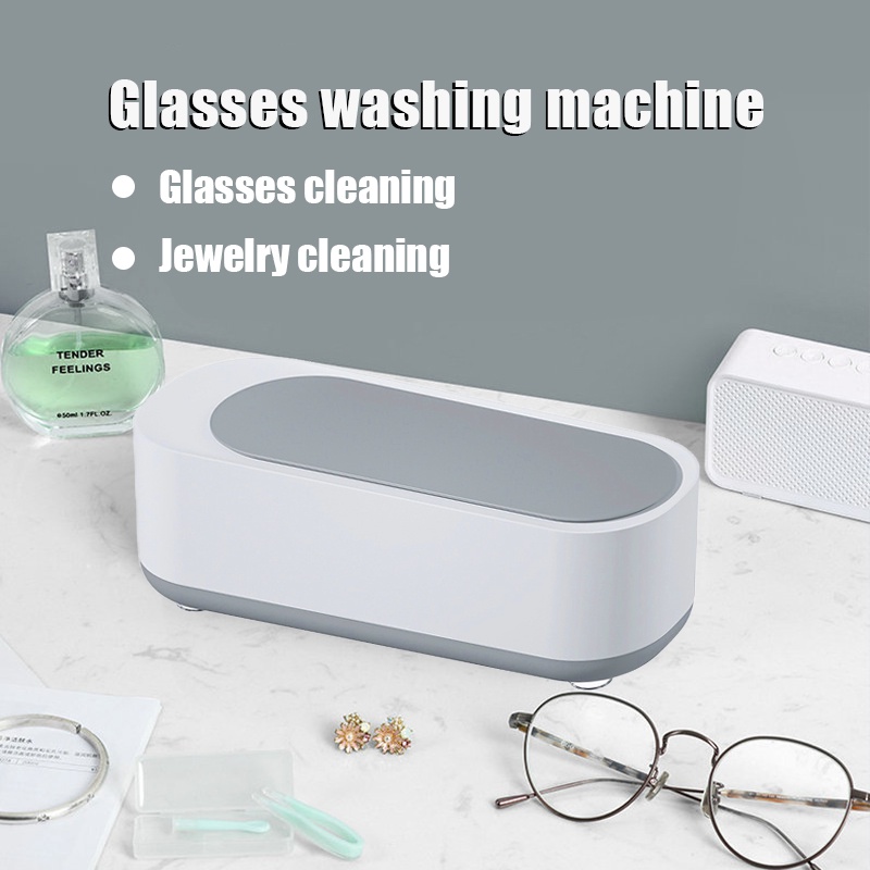 【Mukava】Ultrasonic Glasses Washer Pembersih Ultrasonik Multifungsi / Mesin cuci kacamata / Mesin pembersih perhiasan  / Getaran Frekuensi Tinggi / pembersihan 360°