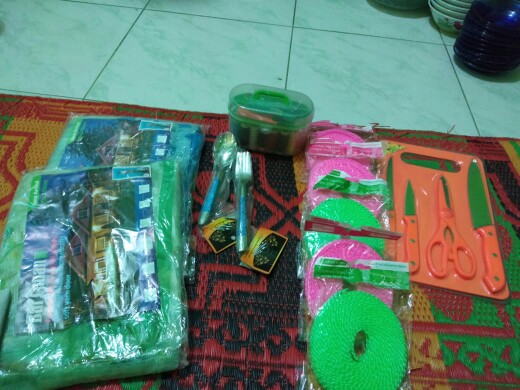 Set Pisau Dapur Knife Set 5in1 Plus Talenan Stainless Pisau Dapur Dan Talenan 20cm X 30cm