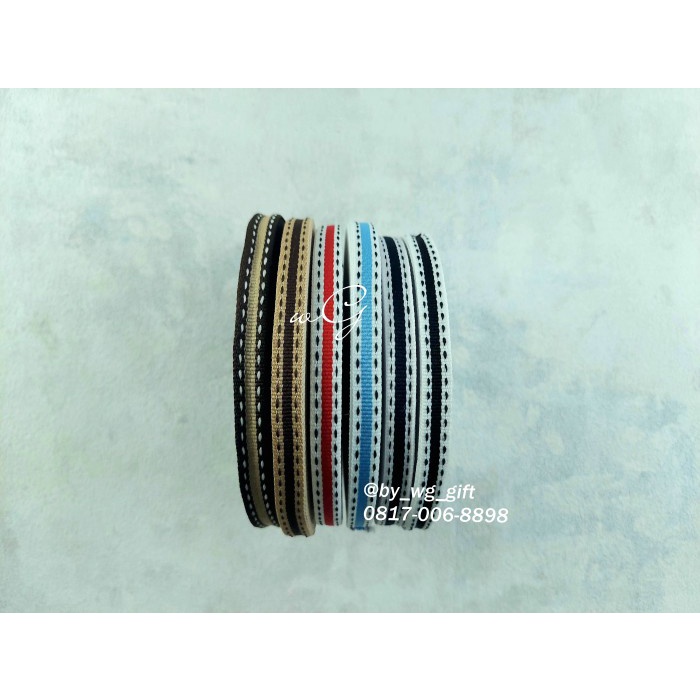 

Pita Grossgrain Mix Motif D; Lebar 1 cm; Panjang 28.5 yard