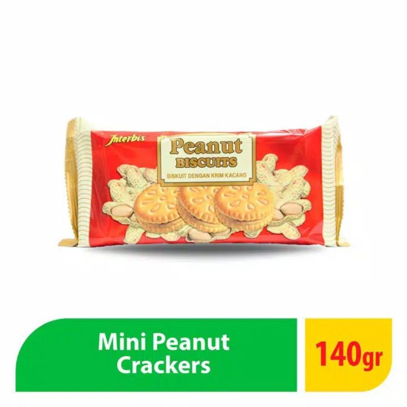 Interbis peanut crackers 160 gram