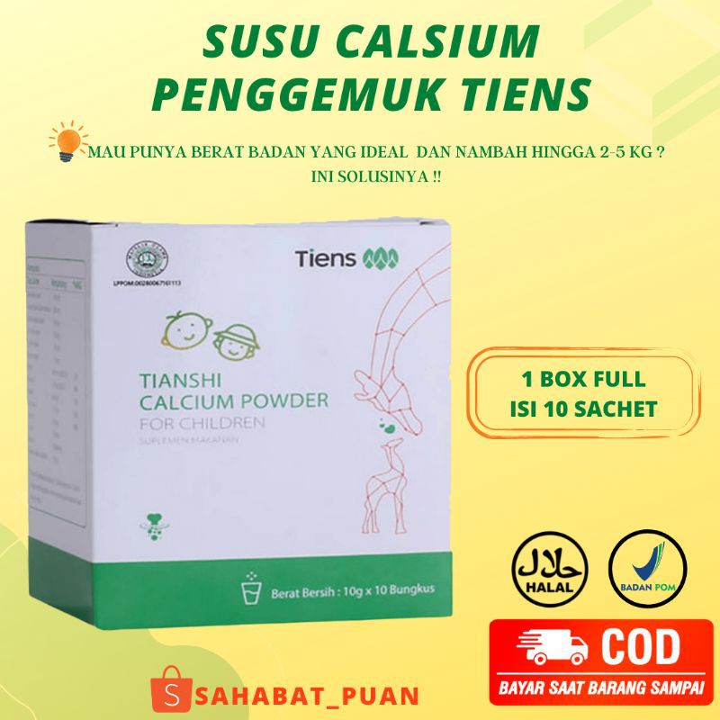 

SUSU KALSIUM PENGGEMUK BADAN DEWASA & ANAK || PENAMBAH BERAT BADAN 2-4 KG | PENGGEMUK BADAN TIENS