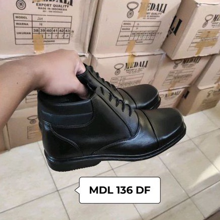 Sepatu kulit pria PDH boots polri TNI security guard PNS sepatu Kerja formal Tampil lebih keren