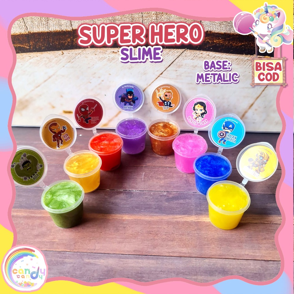 Super Hero mini slime series by candycandy.idn